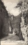 VINTAGE POSTCARD Route of Yenne has Belley the Falls of Balme and the Fort of Pierre Chatel
