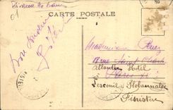 VINTAGE POSTCARD Country cottage of the Water-splashes and Collar of the Sickle