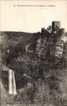 VINTAGE POSTCARD Cascade of Dorche and Ruinrs of the Castle