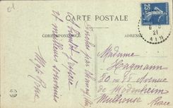 VINTAGE POSTCARD Cascade of Dorche and Ruinrs of the Castle