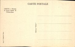 Escena de la POSTAL de la VENDIMIA que toma el velo Lisieux