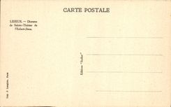 Comunión de Lisieux de la escena de la POSTAL de la VENDIMIA primera