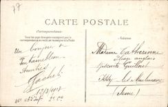 VINTAGE POSTCARD Drill of Fontainebleau the Head of Dog