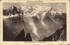 CPA Le Mont Blanc Le Mont Blanc vu de Plau Praz