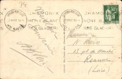 CPA Le Mont Blanc Le Mont Blanc vu de Plau Praz