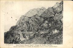 VINTAGE POSTCARD Holy Maurin Falls of the Verdon and Grottes