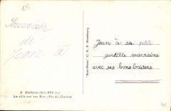 CPA Embrun La Ville sur son Roc Pic du Clocher