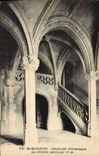 VINTAGE POSTCARD Saint Quentin Main staircase of the Town hall