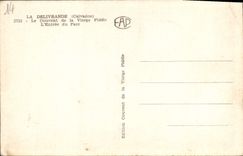 VINTAGE POSTCARD Delivrande the convent of the Faithful Virgin the Entry of the Park