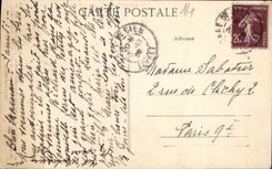 VINTAGE POSTCARD Divine on Sea Column erigee on Cliff the Divine ones