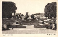 POSTAL Lisieux de la VENDIMIA el jardín público