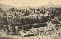 VINTAGE POSTCARD Bourbonne Les Bains Seen of the Park