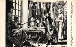 VINTAGE POSTCARD Arles Workshop of Seam of Arles of 17th by Raspal