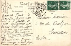 VINTAGE POSTCARD Nogent Rotrou Seen on Huisne and the Apse of the Church