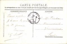 VINTAGE POSTCARD Saint Germain in Bush hammer the Castle seen of the Park