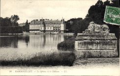 CPA Rambouillet Le Sphinx et le Chateau