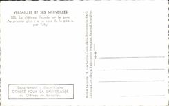 MODERN CARD Versailles And Its Wonders the castle frontage on the park vase of peace