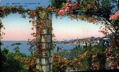 CPA Menton Vue Generale