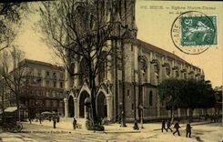 Iglesia y Abside de Notre Dame de la POSTAL de la VENDIMIA Niza