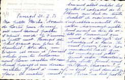 MODERN CARD Surroundings of Faverges Caves and cascades of Sevthenex In the throats the narrow part