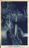VINTAGE POSTCARD Caves of Betharram Columns Upper part in Formation