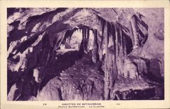 VINTAGE POSTCARD Caves of Betharram Upper part the cloister