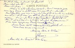 Trayectoria plana Praz Flegere de Chamonix Mont Blanc de la POSTAL de la VENDIMIA y verde de Aiguille