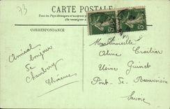 VINTAGE POSTCARD Chambéry Frontage of Sainte the Vault