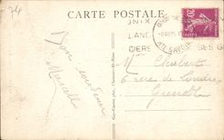 La POSTAL Chamonix Mont Blanc de la VENDIMIA la cueva con el glaciar del nos dejó trabajar