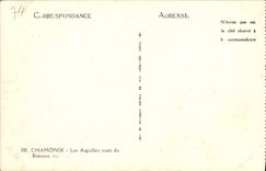 CPA Chamonix Les Aiguilles vues du Brevent