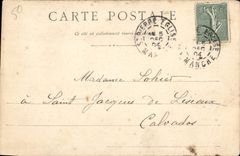 VINTAGE POSTCARD Millet Statue has Greville