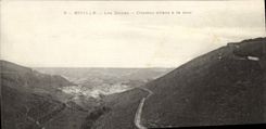 CPA Biville Les Dunes Chemin Allant a la Mer
