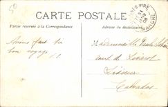 VINTAGE POSTCARD Castle Seen from of the Torigni Walks on Transfers