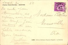 VINTAGE POSTCARD Holy Bell-tower Eutrope Saintes