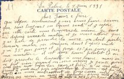 VINTAGE POSTCARD a Kiss Pallice