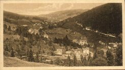 VINTAGE POSTCARD Triberg Blick in dasn Schonachtal