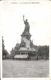 CPA Paris La Statue de la Republique