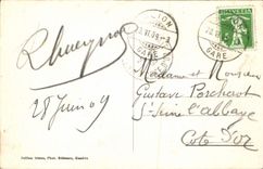 VINTAGE POSTCARD Summits of the Rocks of Naye