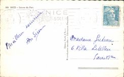 POSTAL MODERNA Niza entrada del puerto