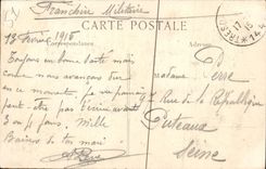 CPA Interieur de la Cathedrale de Reims Apres le bombardement Militaria