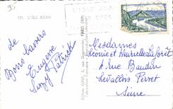 CPm Souvenir de L'Isle Adam Vue generale de la plage L'Oise et l'ecluse Bassin record