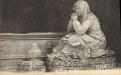 VINTAGE POSTCARD Abbey of Solesmes the Madeleine to the tomb of Christ