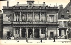 VINTAGE POSTCARD Moulins the Town hall Fuselli