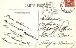 VINTAGE POSTCARD Vernon Church And surrounding Houses