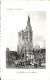 Iglesias de la POSTAL de la VENDIMIA de la catedral de Francia de Lisieux