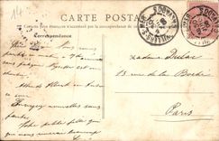 VINTAGE POSTCARD Villers on Mer the Beach has tide Montante Children