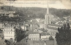 VINTAGE POSTCARD Tulle Overall picture the College and the entry of Trech