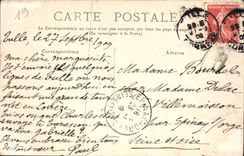 VINTAGE POSTCARD Tulle Overall picture the College and the entry of Trech