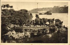 VINTAGE POSTCARD Biarritz the Rock of Basta and the Holy Cape Martin