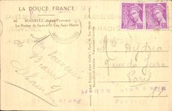 CPA Biarritz Le Rocher de Basta et le Cap Saint Martin